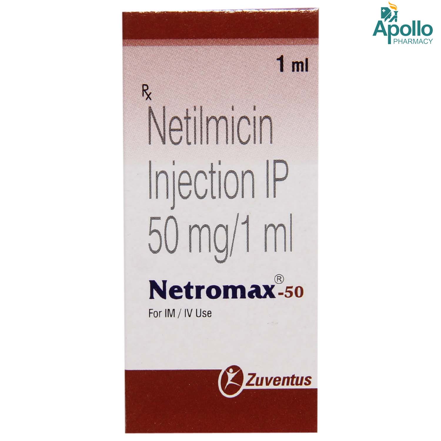Buy NETROMAX 50MG INJECTION 1ML Online