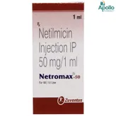 NETROMAX 50MG INJECTION 1ML, Pack of 1 INJECTION