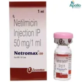 NETROMAX 50MG INJECTION 1ML, Pack of 1 INJECTION