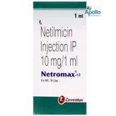 NETROMAX 10MG INJECTION 1ML, Pack of 1 INJECTION