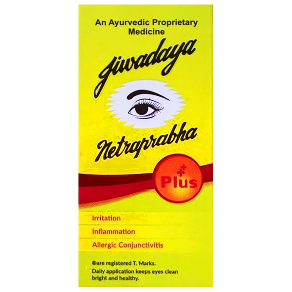 Jivdaya Netraprabha Plus Eye Drops, 10 ml, Pack of 1