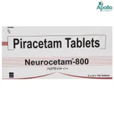 Neurocetam 800 Tablet 10's, Pack of 10 TABLETS