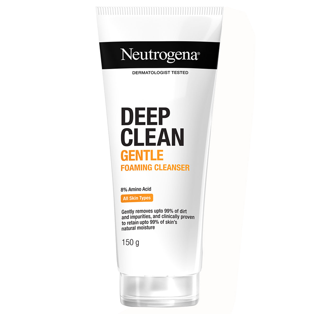 Neutrogena Deep Clean Gentle Foaming Cleanser 150 gm | With 7% Amino Micellar | Removes 99% Dirt | For Normal To Sensitive Skin, Pack of 1 Neutrogena Deep Clean Gentle Foaming Cleanser 150 gm | With 7% Amino Micellar | Removes 99% Dirt | For Normal To Sensitive Skin, Pack of 1