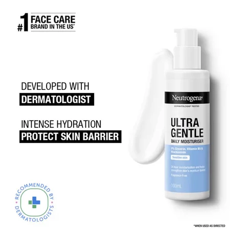 Neutrogena Ultra Gentle Sensitive Skin Daily Moisturiser, 100 ml