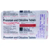 Neurocetam Plus Tablet 10's, Pack of 10 TABLETS