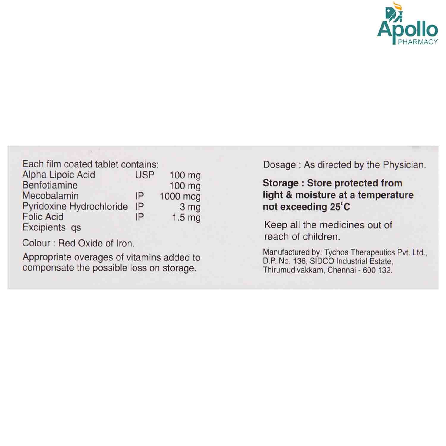 Neuben Plus Tablet 10's, Pack of 10 TABLETS Neuben Plus Tablet 10's, Pack of 10 TABLETS