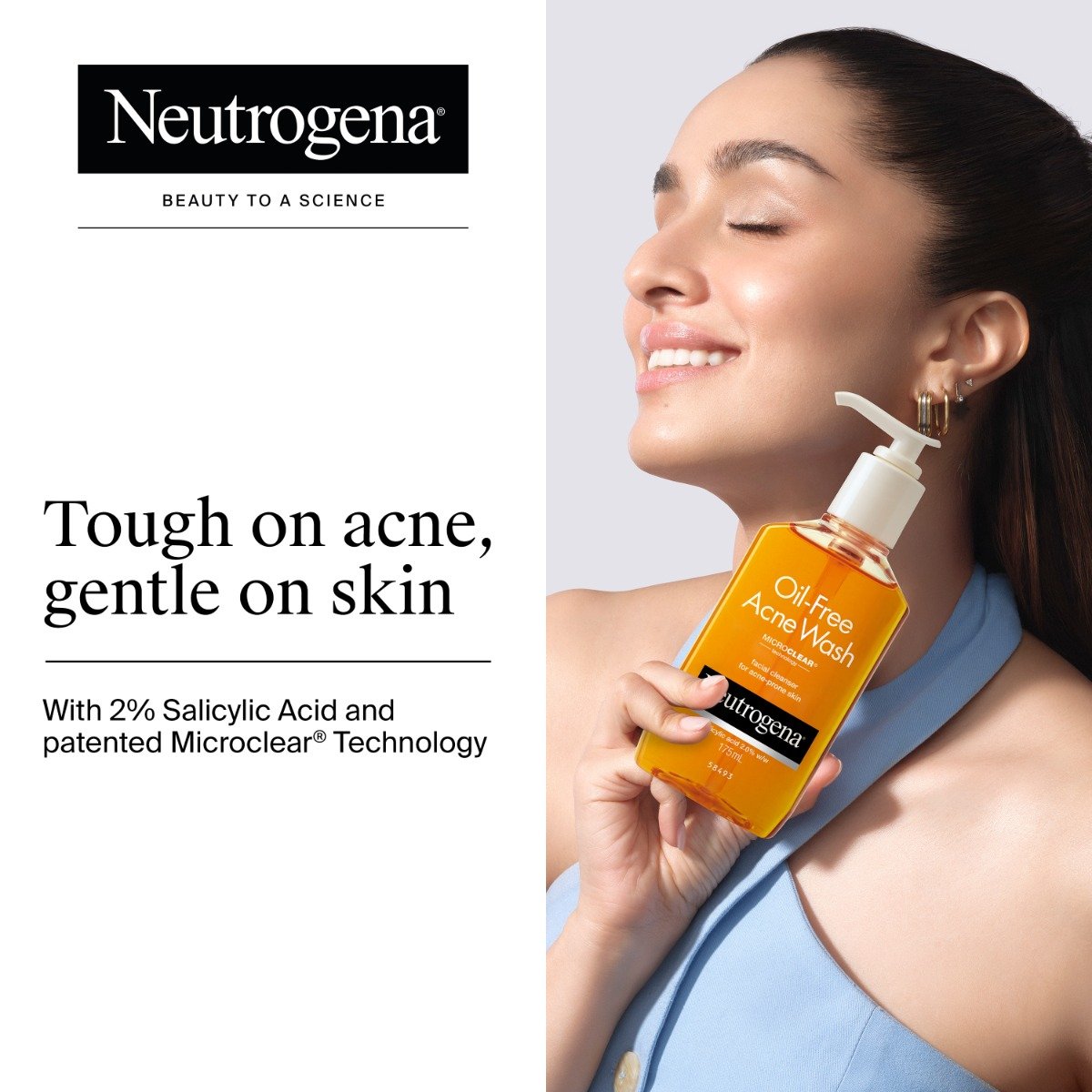 Neutrogena Oil Free Acne Wash Facial Cleanser 175 ml | Salicylic Acid | Provides Deep Cleansing | For Acne Prone Skin, Pack of 1 Neutrogena Oil Free Acne Wash Facial Cleanser 175 ml | Salicylic Acid | Provides Deep Cleansing | For Acne Prone Skin, Pack of 1