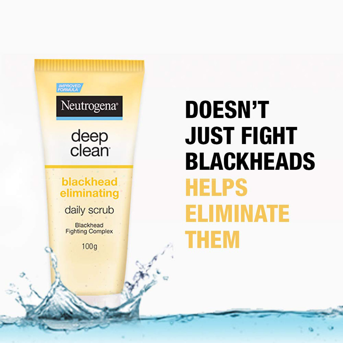 Neutrogena Deep Clean Blackhead Eliminating Daily Scrub 100 gm | Removes Blackheads | For Clear & Healthy Skin, Pack of 1 Neutrogena Deep Clean Blackhead Eliminating Daily Scrub 100 gm | Removes Blackheads | For Clear & Healthy Skin, Pack of 1
