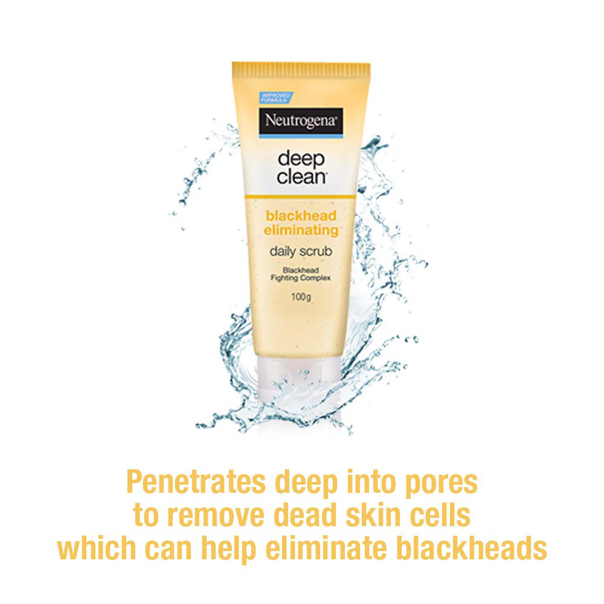 Neutrogena Deep Clean Blackhead Eliminating Daily Scrub 100 gm | Removes Blackheads | For Clear & Healthy Skin, Pack of 1 Neutrogena Deep Clean Blackhead Eliminating Daily Scrub 100 gm | Removes Blackheads | For Clear & Healthy Skin, Pack of 1