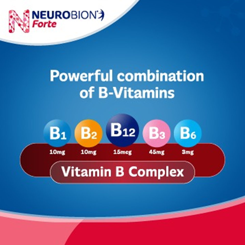 Neurobion Forte Tablet 30's, Pack of 30 Neurobion Forte Tablet 30's, Pack of 30