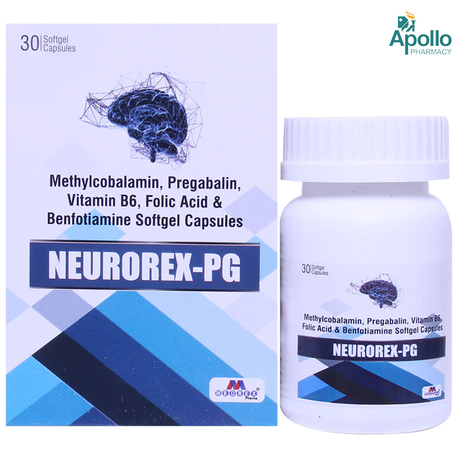 Neurorex PG Capsule 30's, Pack of 1 Neurorex PG Capsule 30's, Pack of 1