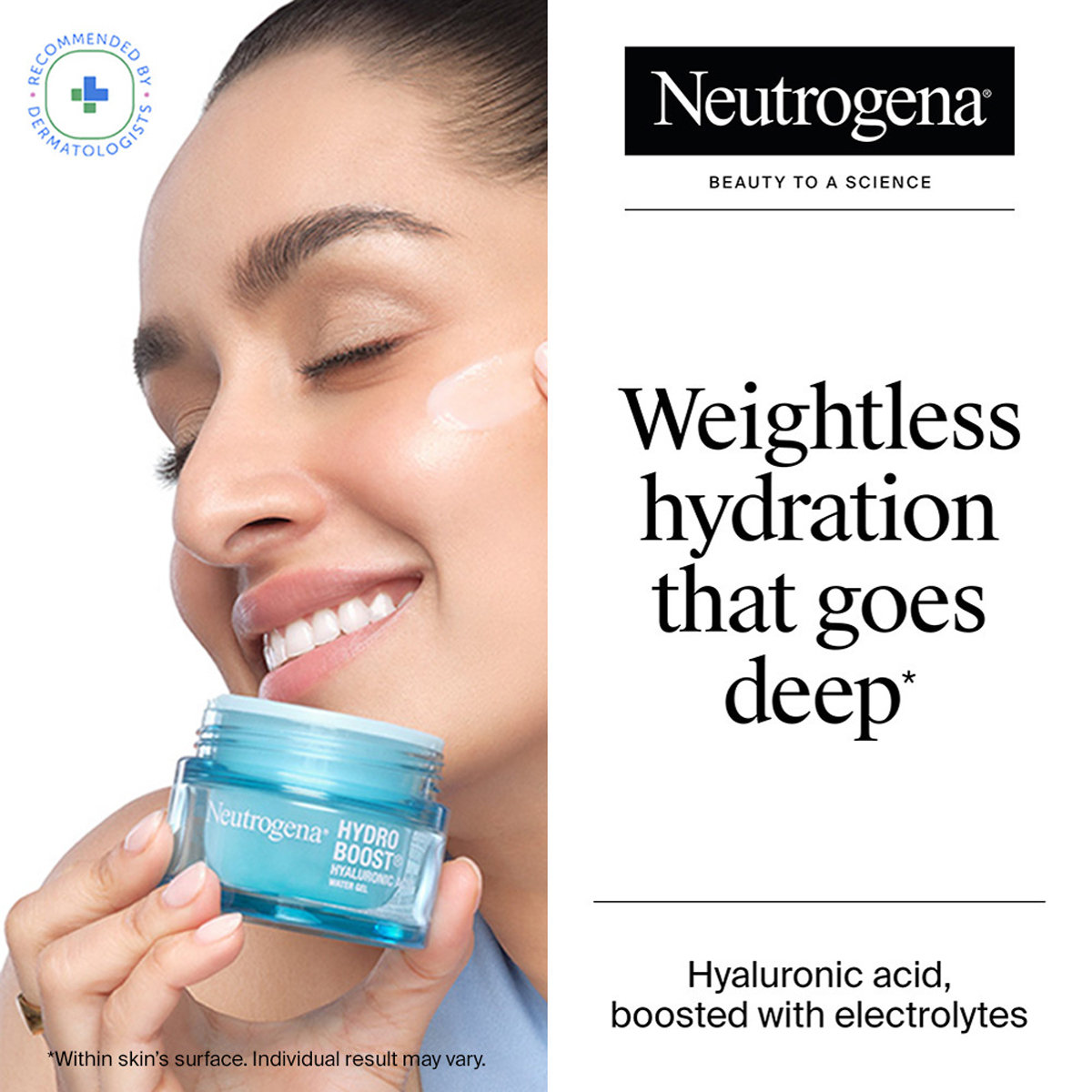 Neutrogena Hydro Boost Hyaluronic Acid Water Gel 50 ml | Hyaluronic Acid, Amino Acid & Electrolytes | 5X More Hydration For 72hrs | For Plumpy & Dewy Skin | For All Skin Type, Pack of 1 Neutrogena Hydro Boost Hyaluronic Acid Water Gel 50 ml | Hyaluronic Acid, Amino Acid & Electrolytes | 5X More Hydration For 72hrs | For Plumpy & Dewy Skin | For All Skin Type, Pack of 1