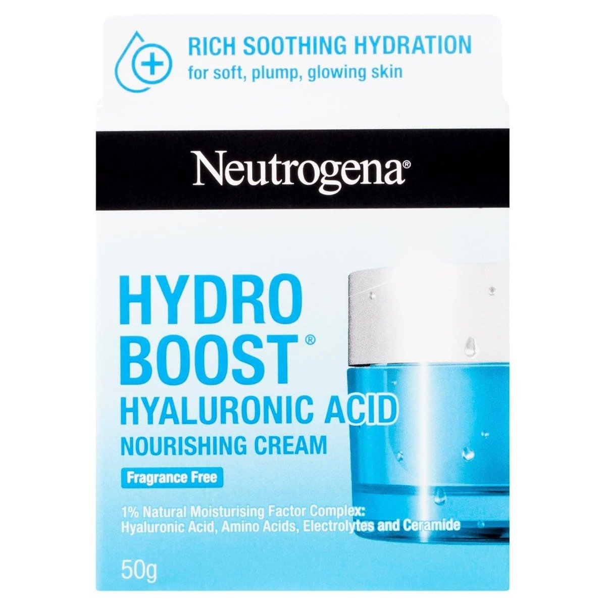 Neutrogena Hydro Boost Hyaluronic Acid Nourishing Cream, 50 gm, Pack of 1 Neutrogena Hydro Boost Hyaluronic Acid Nourishing Cream, 50 gm, Pack of 1