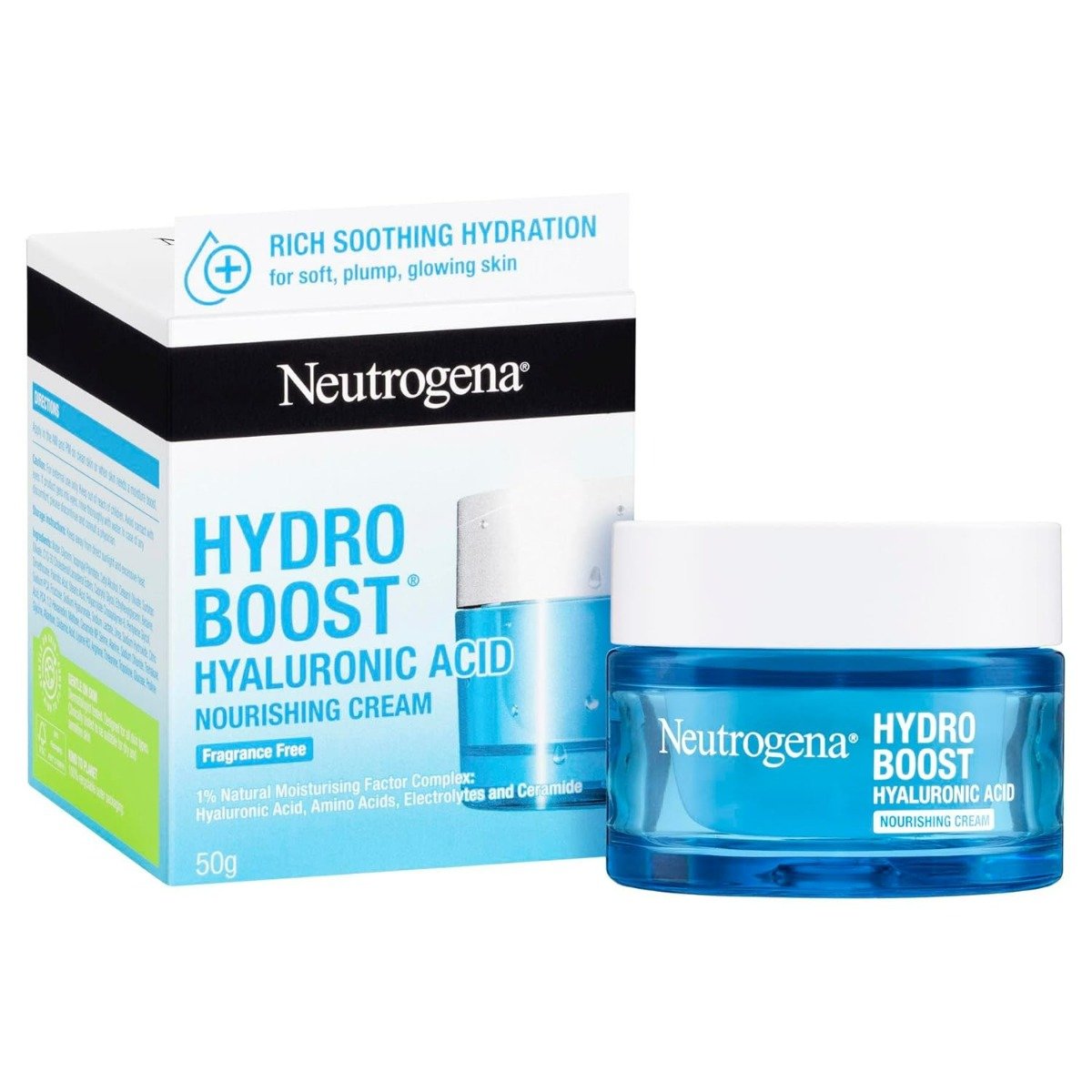Neutrogena Hydro Boost Hyaluronic Acid Nourishing Cream, 50 gm, Pack of 1 Neutrogena Hydro Boost Hyaluronic Acid Nourishing Cream, 50 gm, Pack of 1