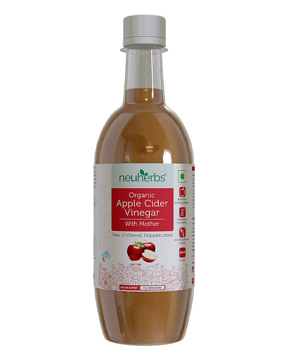 Neuherbs Apple Cider Vinegar With Mother For Weight Management, 500ml | Raw, Unfiltered, Unpasteurized, Pack of 1 Neuherbs Apple Cider Vinegar With Mother For Weight Management, 500ml | Raw, Unfiltered, Unpasteurized, Pack of 1