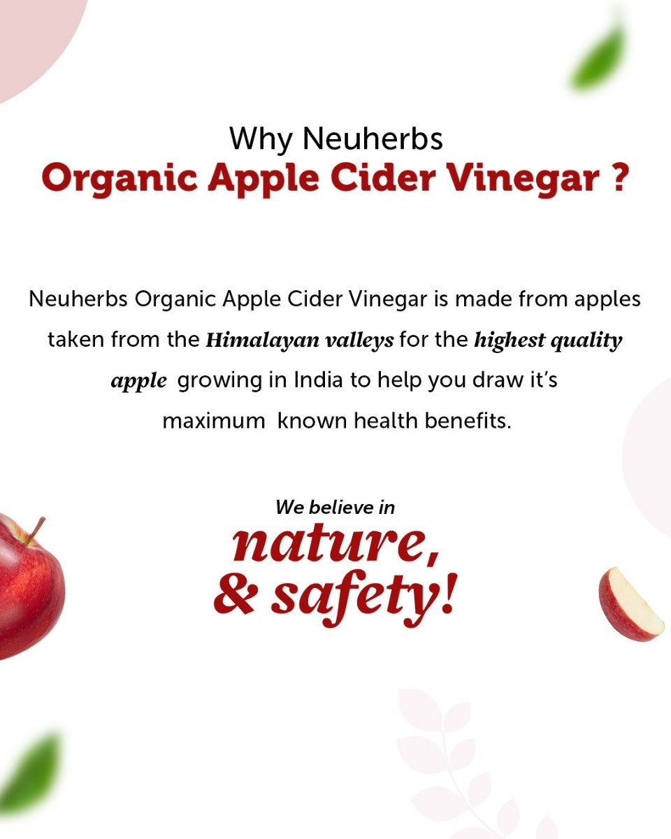 Neuherbs Apple Cider Vinegar With Mother For Weight Management, 500ml | Raw, Unfiltered, Unpasteurized, Pack of 1 Neuherbs Apple Cider Vinegar With Mother For Weight Management, 500ml | Raw, Unfiltered, Unpasteurized, Pack of 1