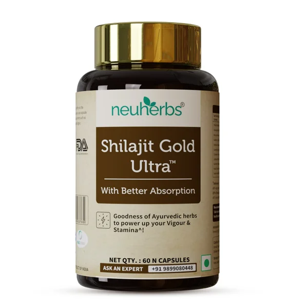 Neuherbs Shilajit Gold Ultra for Men, 60 Capsules