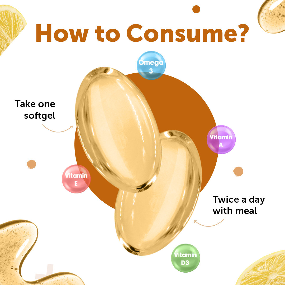 Neuherbs Deep Sea Omega 3 Cod Liver Oil 600mg With Vitamin A, D3 & E, 100 Softgels, Pack of 1 Neuherbs Deep Sea Omega 3 Cod Liver Oil 600mg With Vitamin A, D3 & E, 100 Softgels, Pack of 1