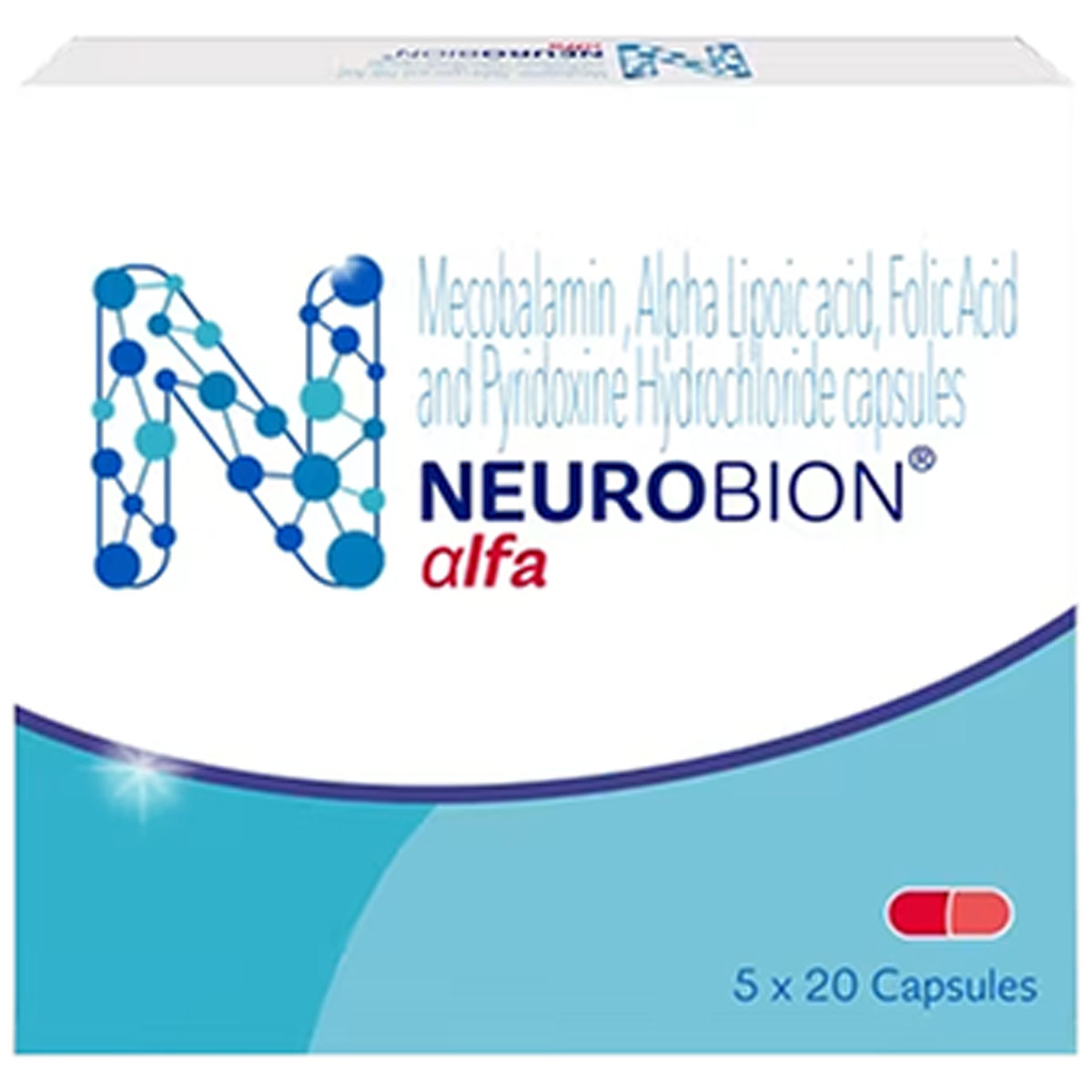 Neurobion Alfa Capsules 20's, Pack of 20 CapsuleS Neurobion Alfa Capsules 20's, Pack of 20 CapsuleS