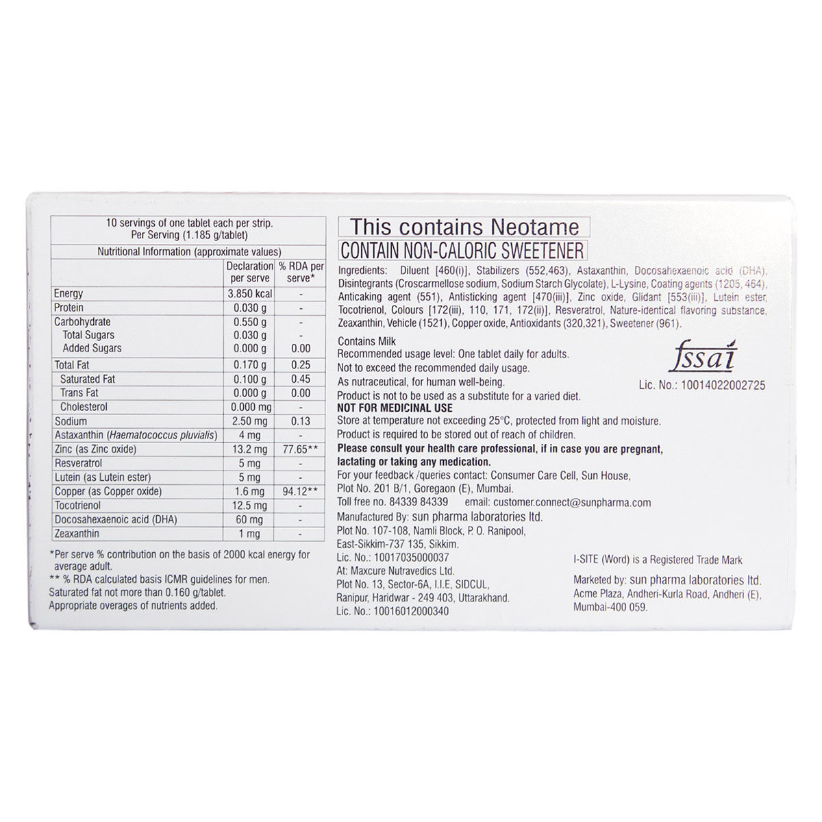 New I-Site Plus Tablet 10's, Pack of 10 New I-Site Plus Tablet 10's, Pack of 10