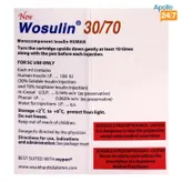 New Wosulin 30/70 100IU/ml Cartridge 3 x 3 ml, Pack of 3 INJECTIONS