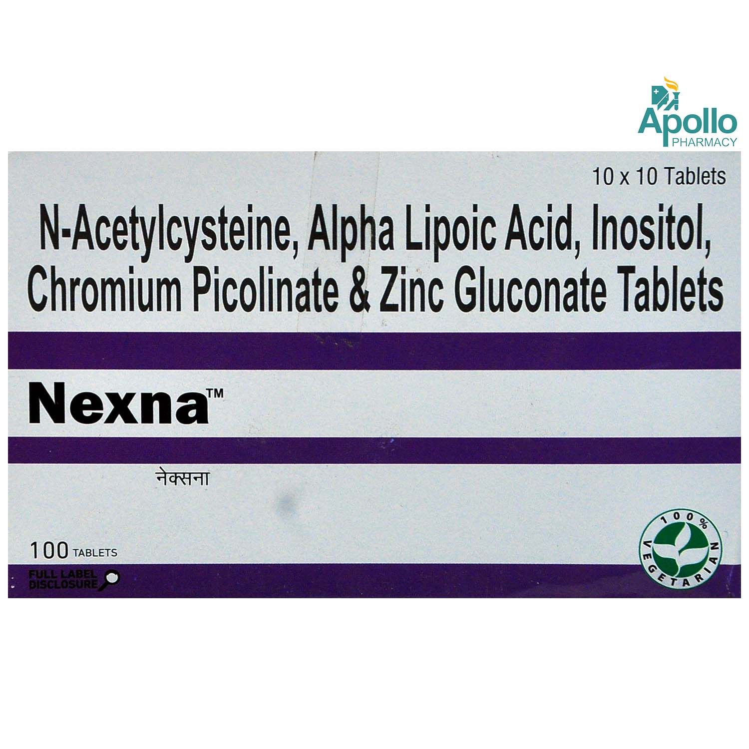 Nexna Tablet 10's, Pack of 10 TABLETS