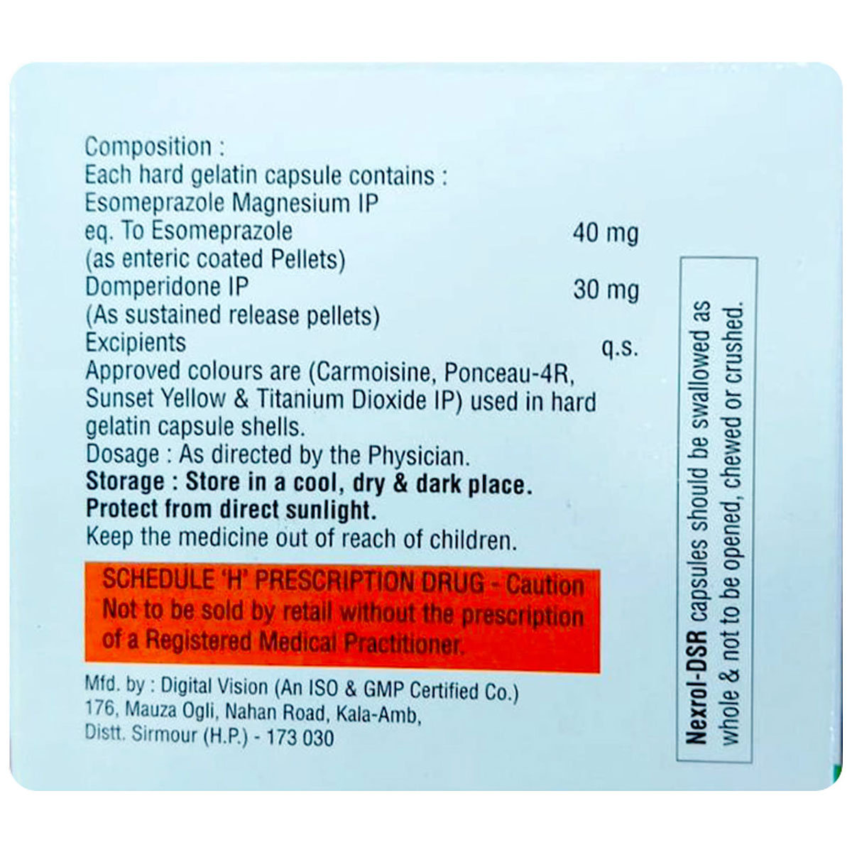 Nexrol-DSR Capsule 10's, Pack of 10 Nexrol-DSR Capsule 10's, Pack of 10
