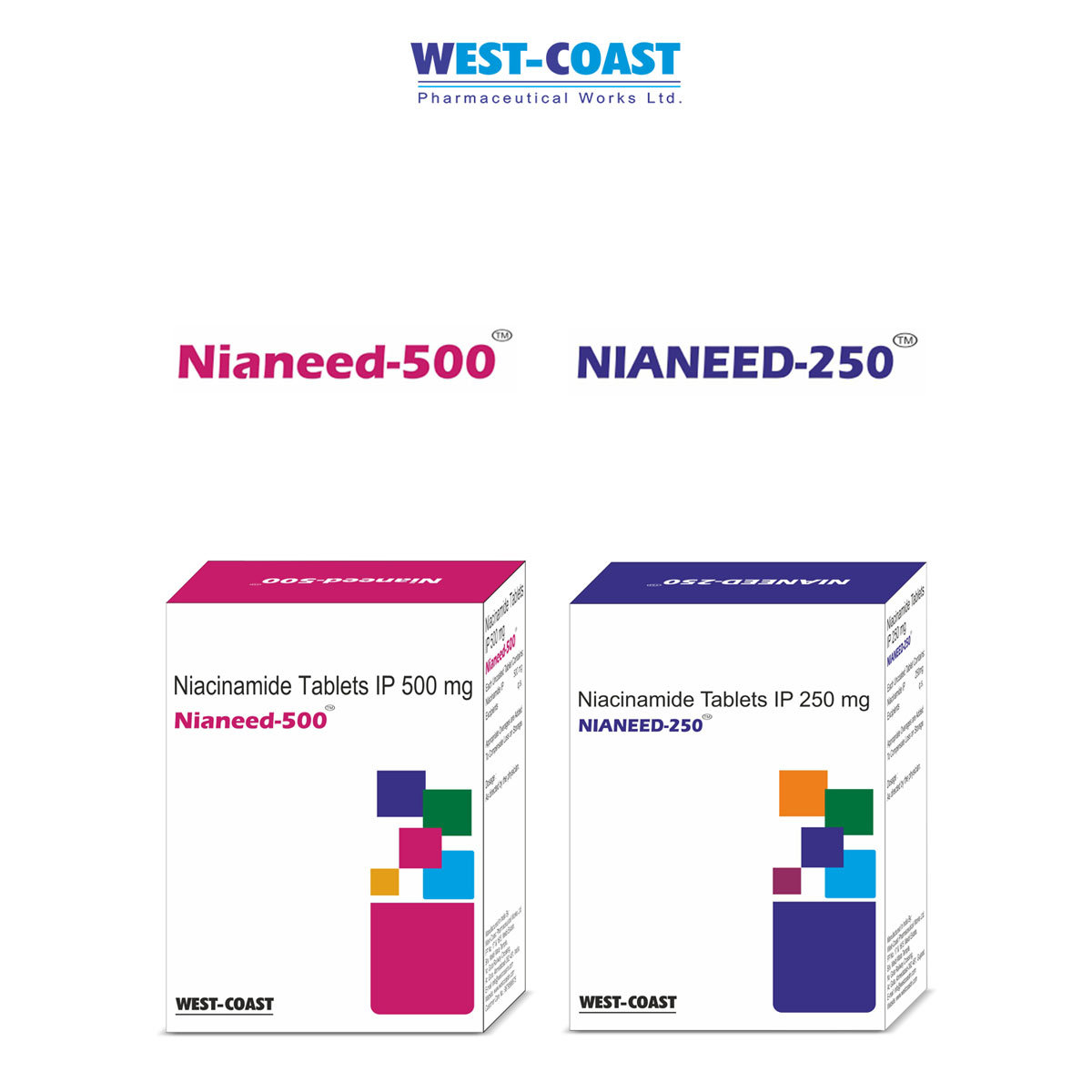 Westcoast Nianeed 250mg Niacinamide, 15 Tablets, Pack of 15 TABLETS Westcoast Nianeed 250mg Niacinamide, 15 Tablets, Pack of 15 TABLETS
