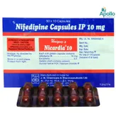 Nicardia 10mg Capsule 10's, Pack of 10 CAPSULES