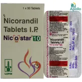 Nicostar 10 Tablet 30's, Pack of 1 TABLET