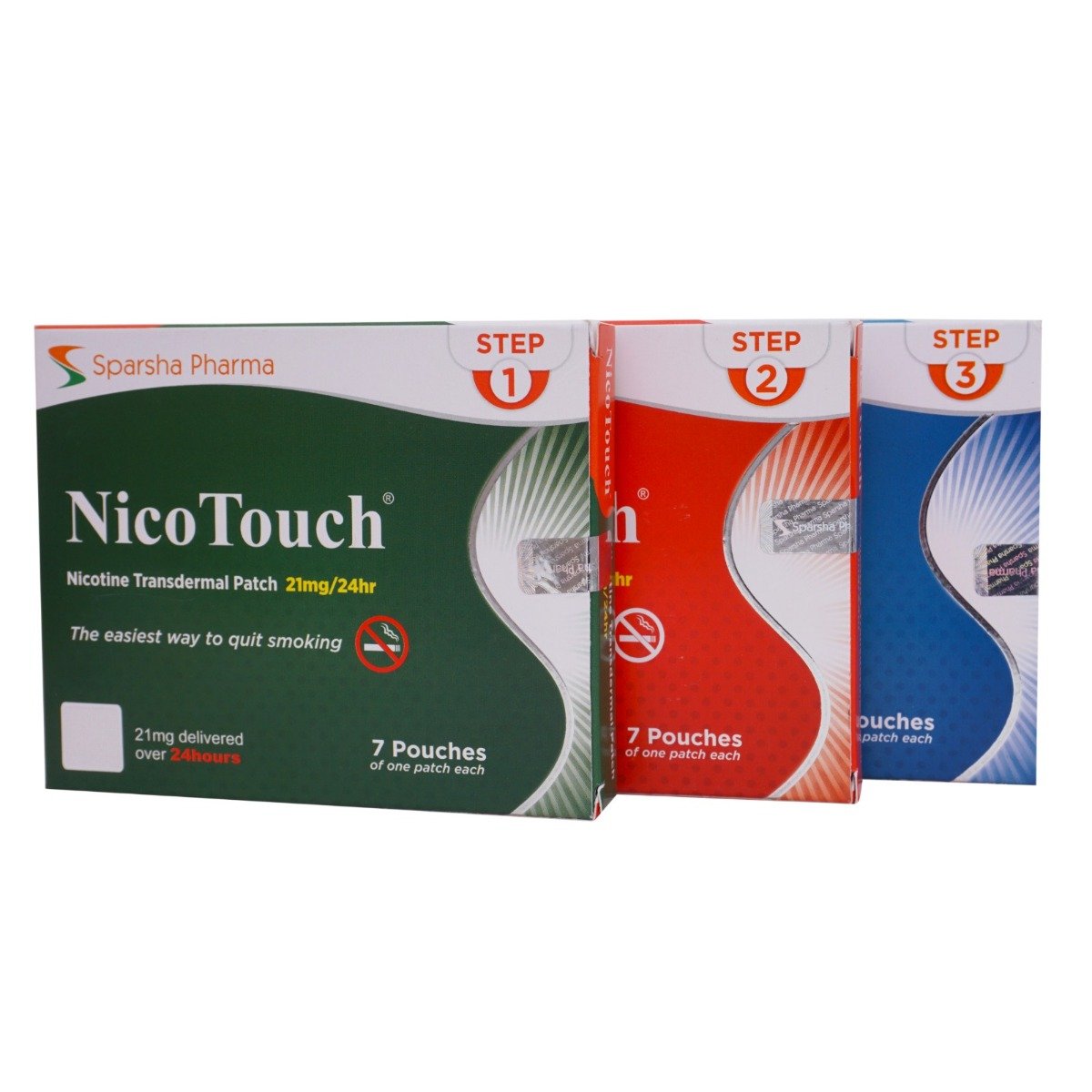 Nicotouch 7 mg/24 Hr Nicotine Transdermal Patch 7's, Pack of 7 PATCHESS Nicotouch 7 mg/24 Hr Nicotine Transdermal Patch 7's, Pack of 7 PATCHESS