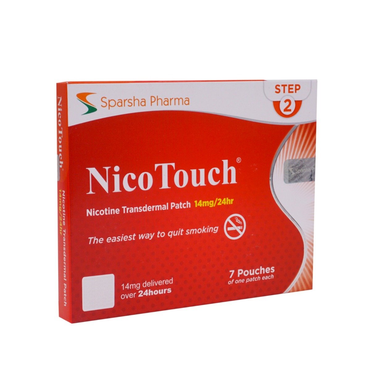 Nicotouch 14 mg/24 Hr Nicotine Transdermal Patch 7's, Pack of 1 PATCHES Nicotouch 14 mg/24 Hr Nicotine Transdermal Patch 7's, Pack of 1 PATCHES