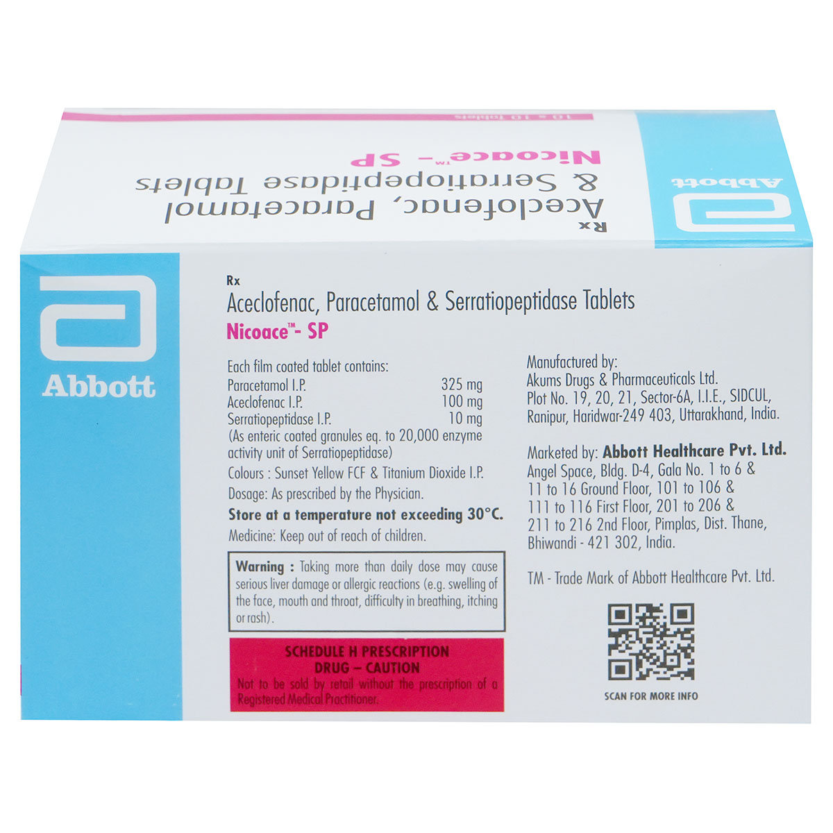 Nicoace-SP Tablet 10's, Pack of 10 TabletS Nicoace-SP Tablet 10's, Pack of 10 TabletS