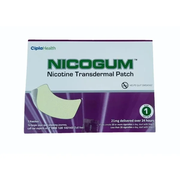 Nicogum 21mg Nicotine Transdermal Patch, 7 Count, Pack of 7