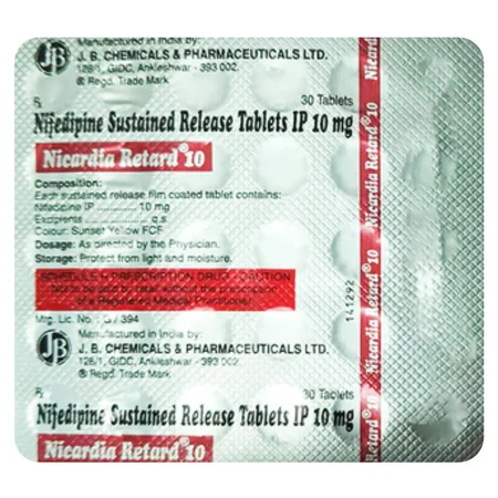 Nicardia Retard 10 Tablet 30's