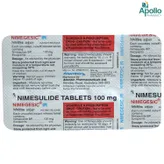 Nimegesic IR 100 mg Tablet 10's, Pack of 10 TabletS