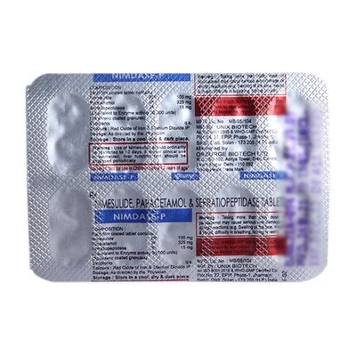 Nimdase-P Tablet 10's, Pack of 10 TABLETS