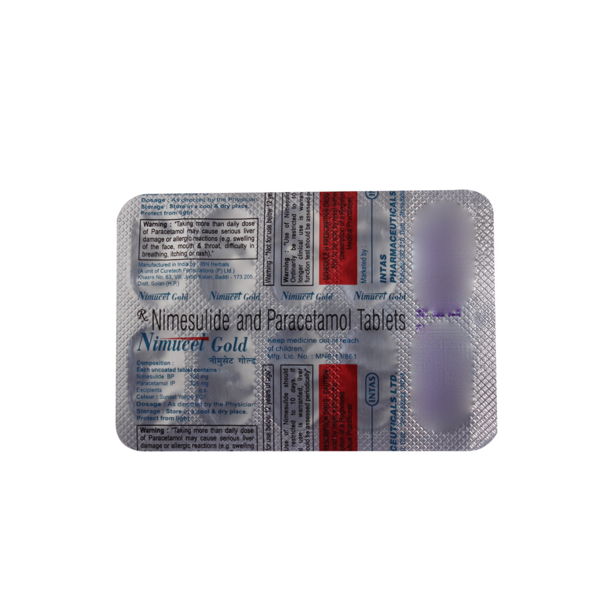 NIMUCET GOLD TABLET, Pack of 10 TabletS NIMUCET GOLD TABLET, Pack of 10 TabletS