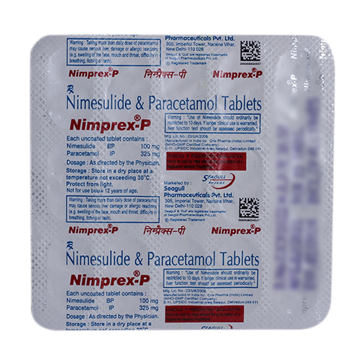 Nimprex-P Tablet 15's, Pack of 15 TABLETS Nimprex-P Tablet 15's, Pack of 15 TABLETS