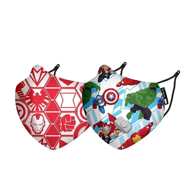 Nirvana Mask Flying Heroes And Red Badges Small, 2 Count, Pack of 1