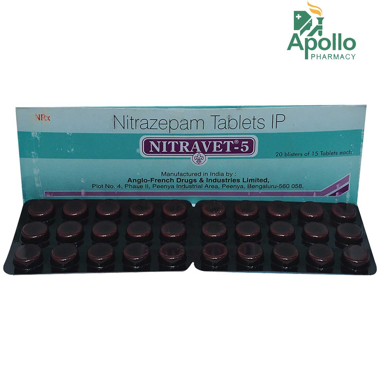 NITRAVET 5MG TABLET 15'S, Pack of 15 TABLETS NITRAVET 5MG TABLET 15'S, Pack of 15 TABLETS