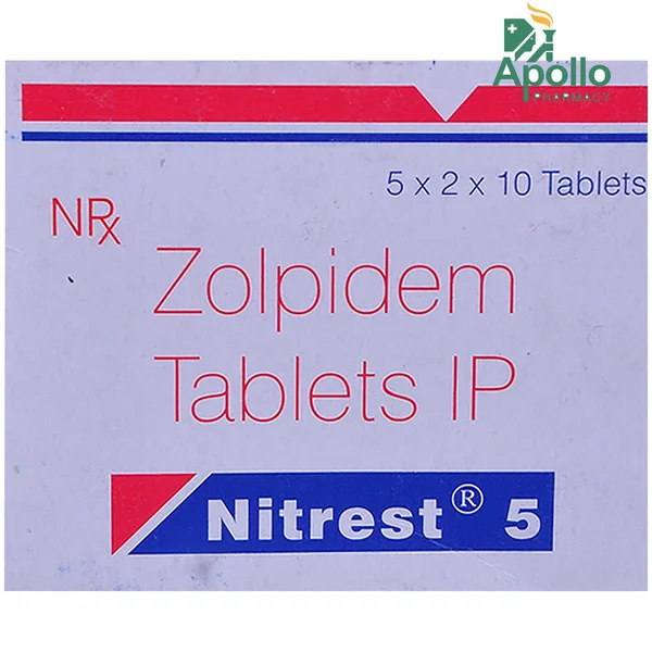 NITREST 5MG TABLET, Pack of 10 TABLETS