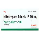 Nitcalm 10 Tablet 10's, Pack of 10 TABLETS