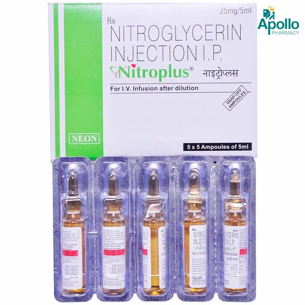 Nitroplus Injection 5 ml, Pack of 1 Injection