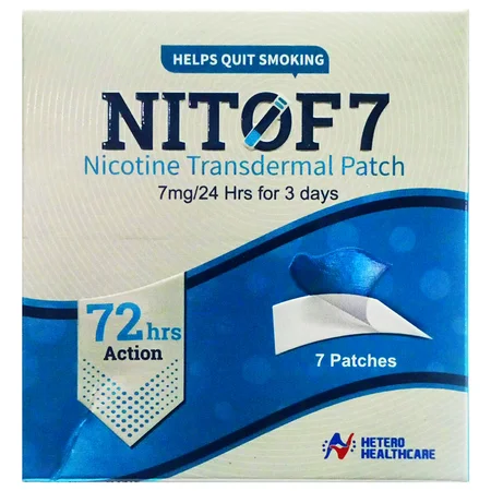 Nitof7 Nicotine 7mg Transdermal Patch, 7 Count