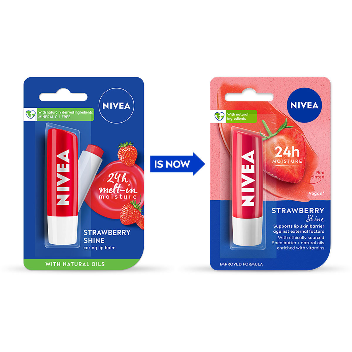 Nivea Strawberry Shine Caring Lip Balm, 4.8 gm, Pack of 1 Nivea Strawberry Shine Caring Lip Balm, 4.8 gm, Pack of 1