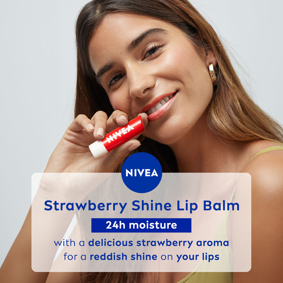Nivea Strawberry Shine Caring Lip Balm, 4.8 gm, Pack of 1 Nivea Strawberry Shine Caring Lip Balm, 4.8 gm, Pack of 1