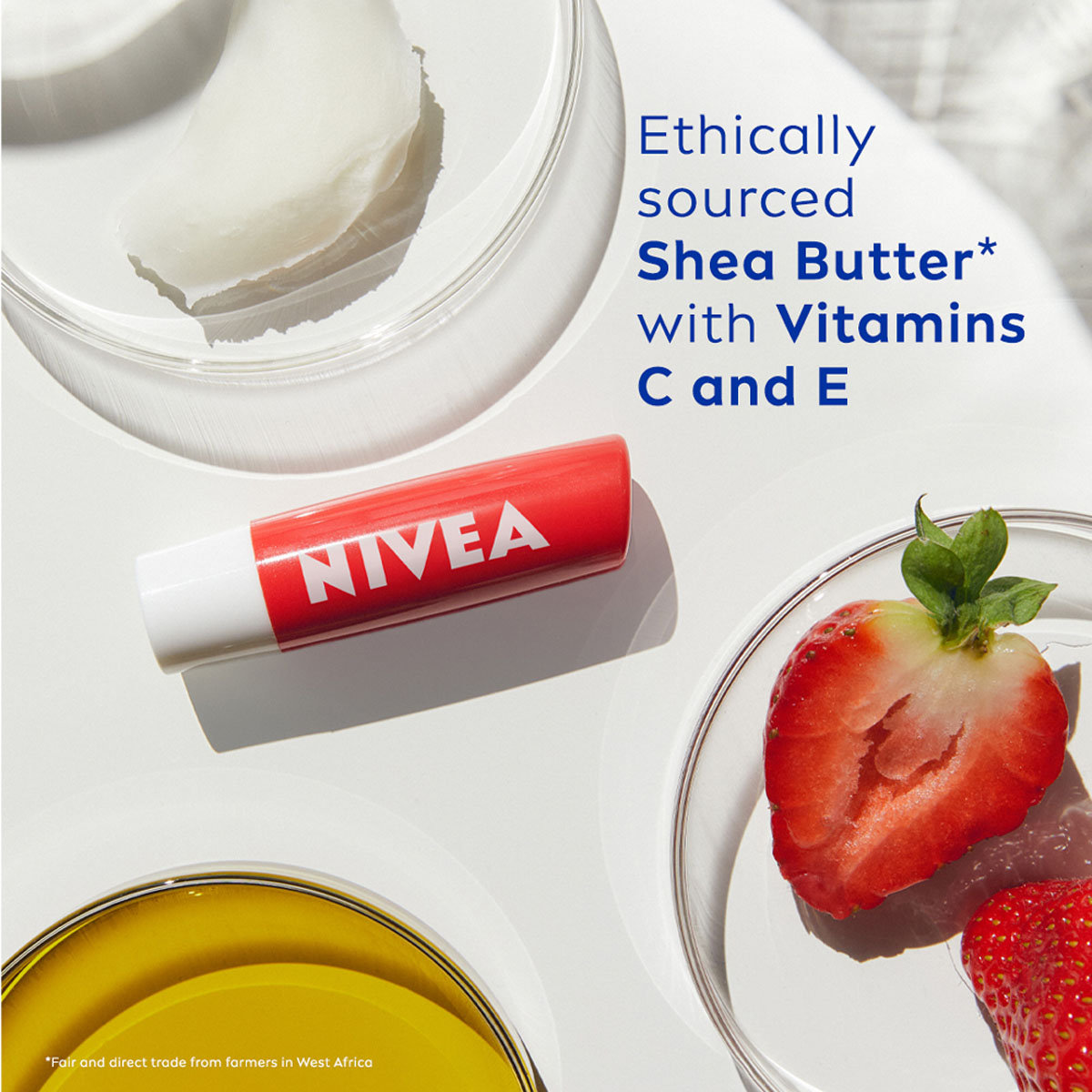 Nivea Strawberry Shine Caring Lip Balm, 4.8 gm, Pack of 1 Nivea Strawberry Shine Caring Lip Balm, 4.8 gm, Pack of 1