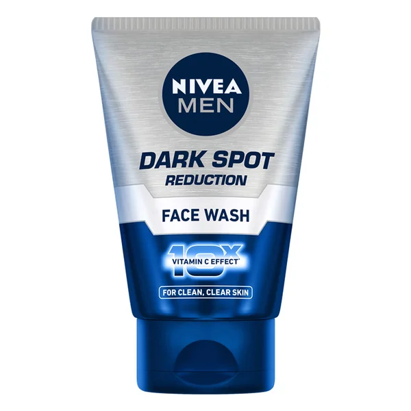 Nivea Men Dark Spot Reduction Face Wash 100 gm | With Ginko and Ginseng Extracts | 10X Vitamin C Effect For Clear Skin | Reduce Dark Spot | For All Skin Type, Pack of 1
