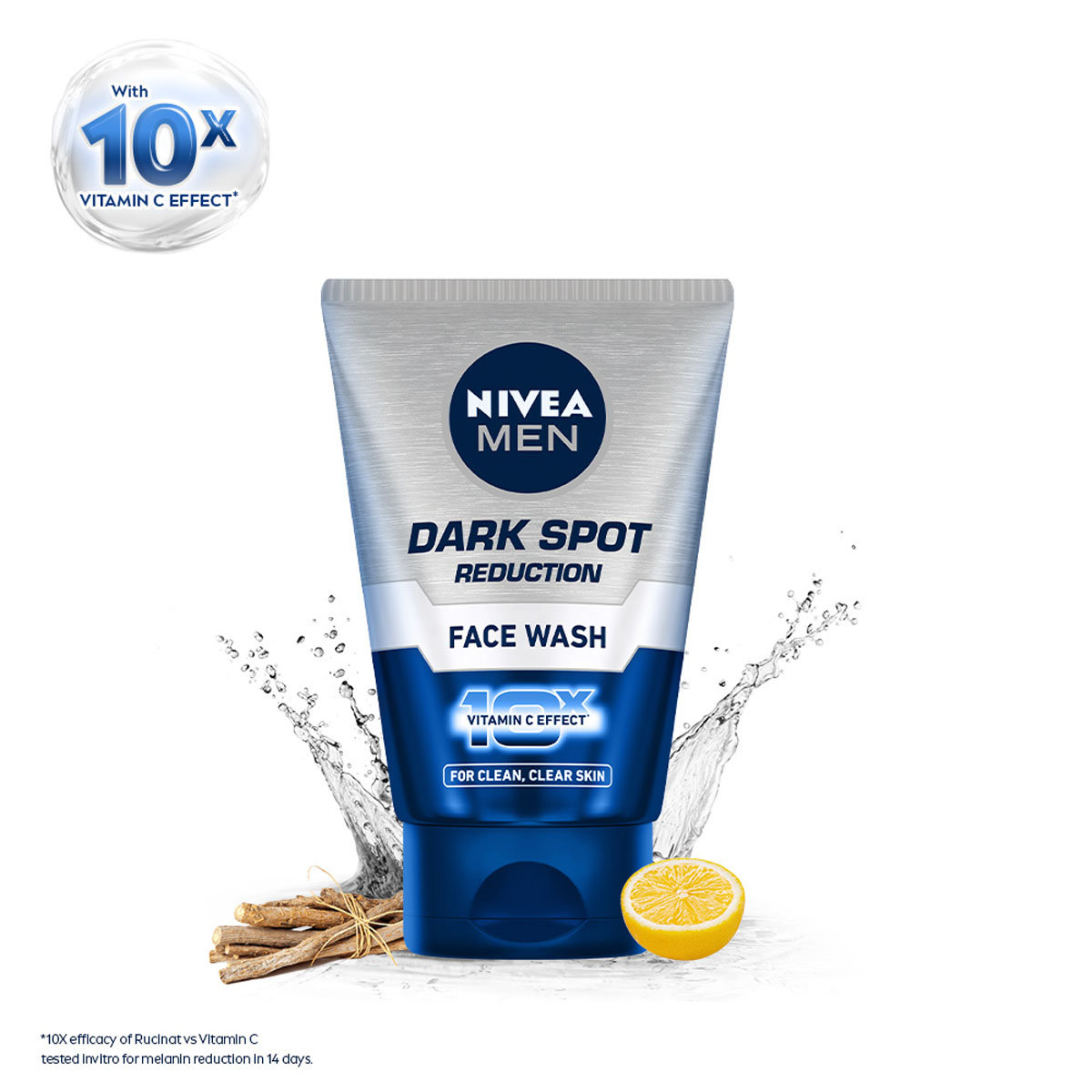 Nivea Men Dark Spot Reduction Face Wash 100 gm | With Ginko and Ginseng Extracts | 10X Vitamin C Effect For Clear Skin | Reduce Dark Spot | For All Skin Type, Pack of 1 Nivea Men Dark Spot Reduction Face Wash 100 gm | With Ginko and Ginseng Extracts | 10X Vitamin C Effect For Clear Skin | Reduce Dark Spot | For All Skin Type, Pack of 1